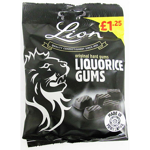 Lion Liquorice Gums 130g (Pack of 12)