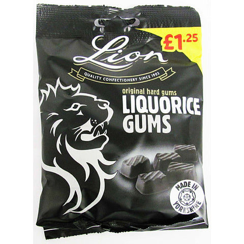 Lion Liquorice Gums 130g (Pack of 12)
