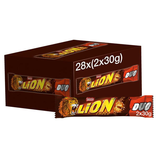 Lion Milk Chocolate Duo Bar 60g (Pack of 28)