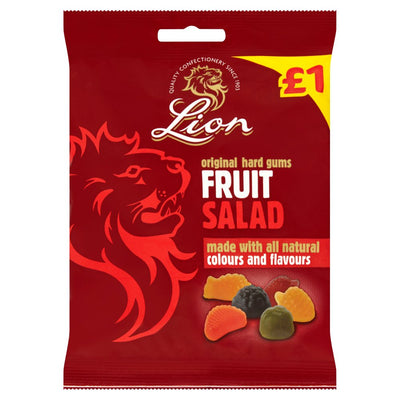 Lion Original Hard Fruit Salad Gums 150g (Pack of 12)