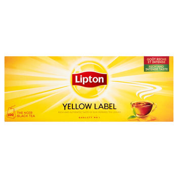Lipton Yellow Label 100 The Noir Black Tea Bags 200g (Pack of 1)