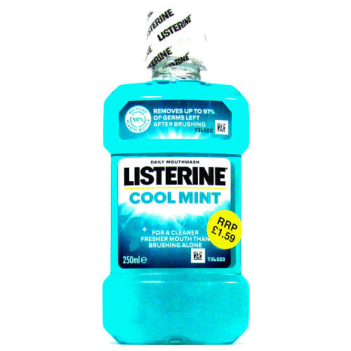 Listerine Essentials Cool Mint Mouthwash 250ml (Pack of 6)