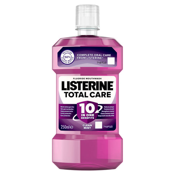 Listerine Total Care 10 in 1 Mouthwash 250ml (Pack of 6)
