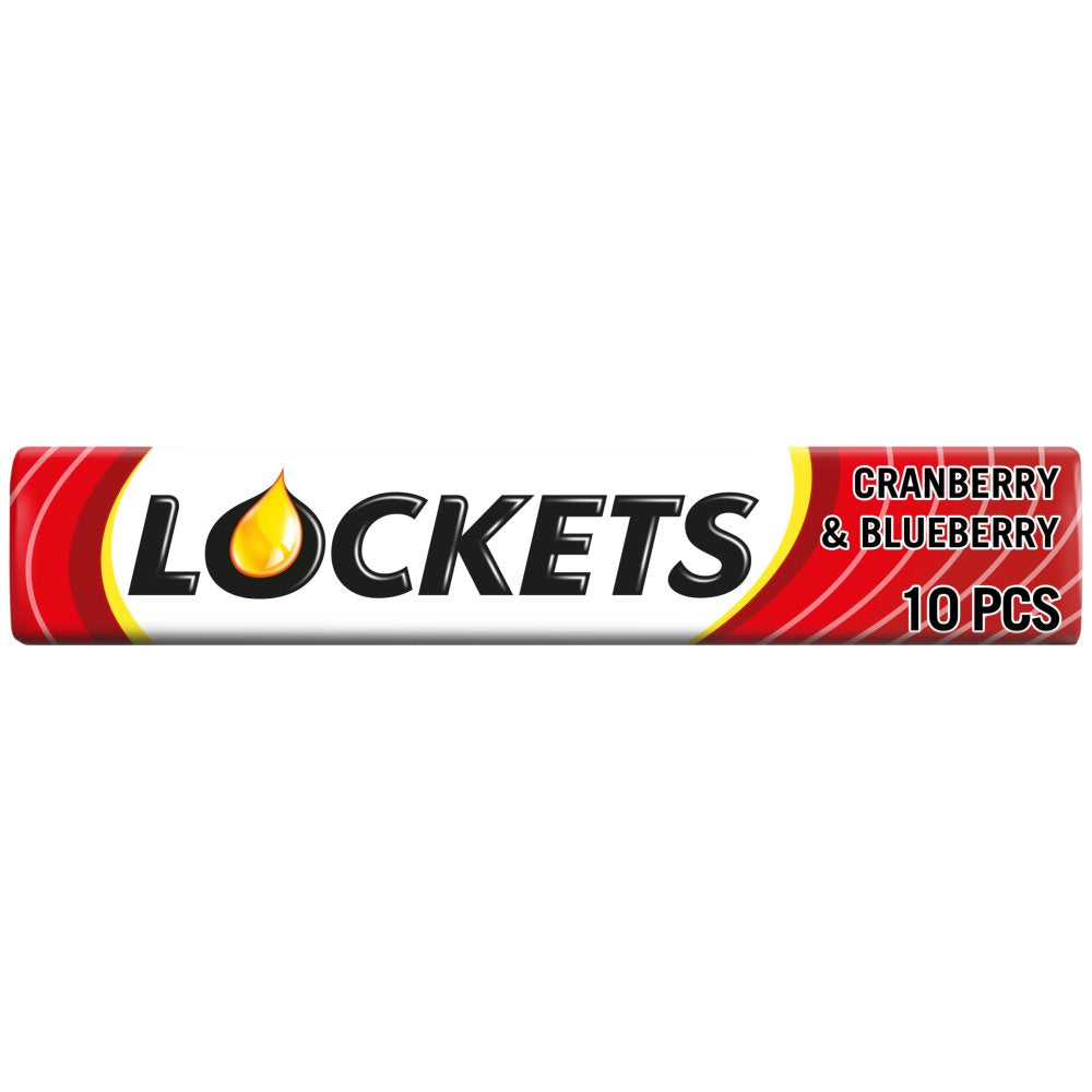 Lockets Cranberry & Blueberry Cough Sweet Lozenges 41g (Pack of 20)