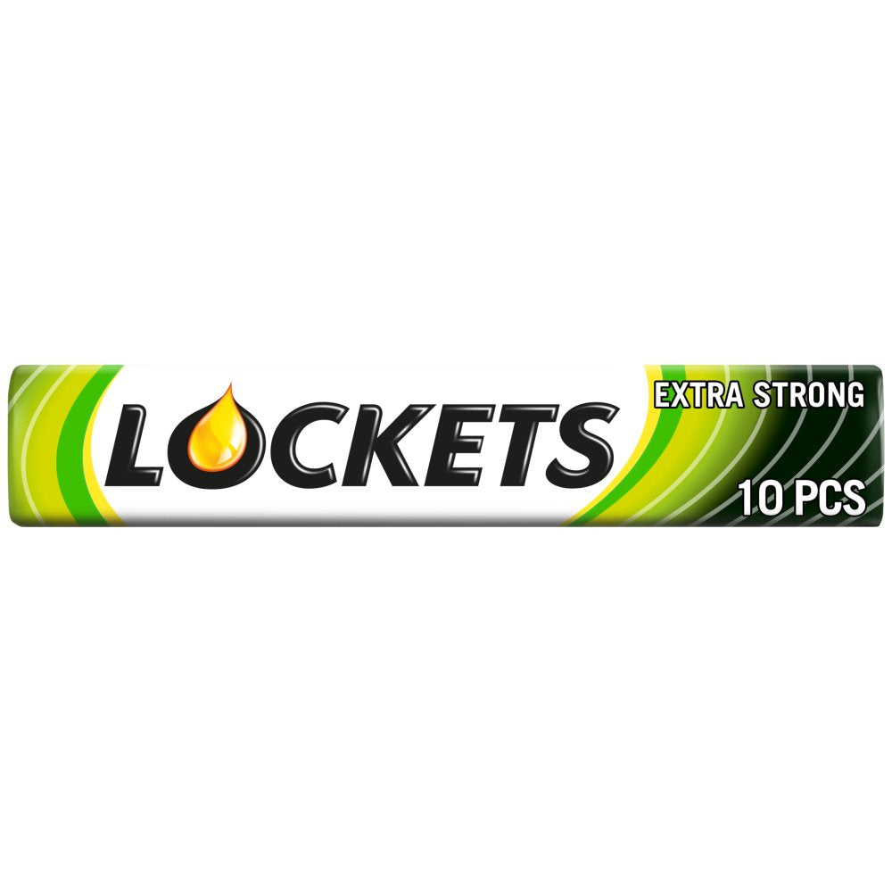Lockets Extra Strong Menthol Cough Sweet Lozenges 41g (Pack of 20)