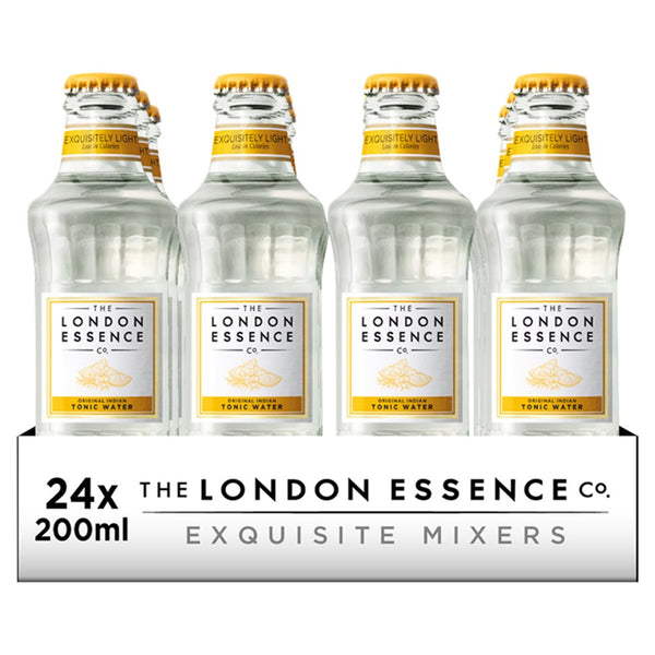 London Essence, Indian Tonic Water, 200ml, Pack of 24 Bottles (Pack of 24)