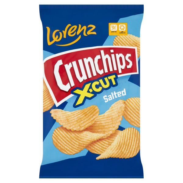 Lorenz X-Cut Crunchips Salted 75g (Pack of 12)