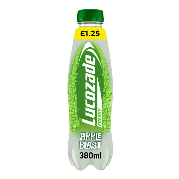 Lucozade Energy Drink Apple Blast 380ml (Pack of 12)