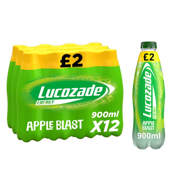 Lucozade Energy Drink Apple 900ml (Pack of 12)