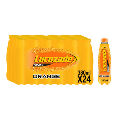 Lucozade Energy Drink Orange 380ml (Pack of 24)