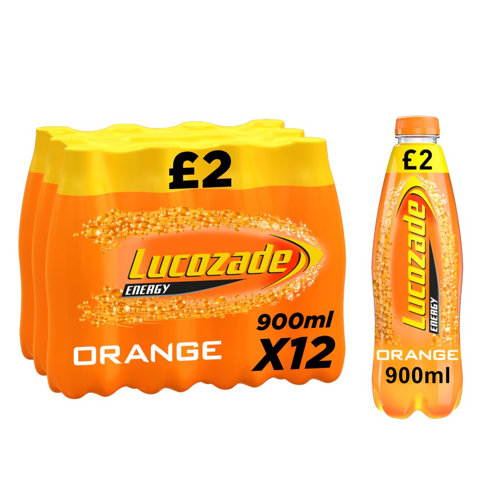 Lucozade Energy Drink Orange 900ml (Pack of 12)