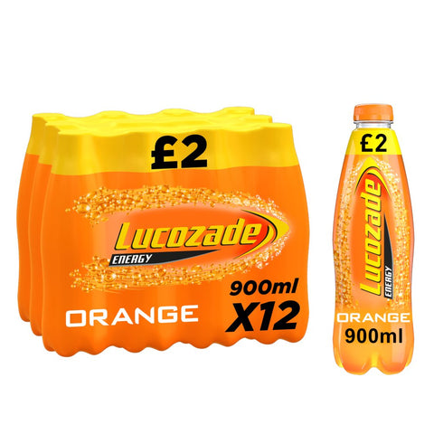 Lucozade Energy Drink Orange 900ml (Pack of 12)
