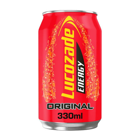Lucozade Energy Drink Original Can 330ml (Pack of 24)