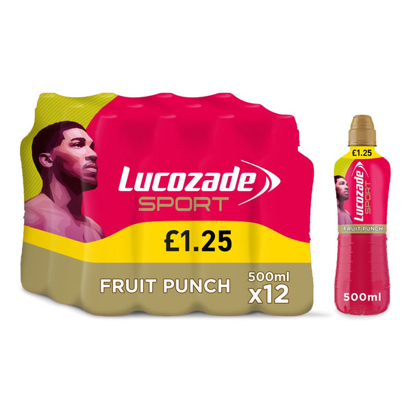 Lucozade Sport Drink Fruit Punch 500ml (Pack of 12)