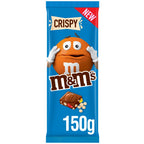 M&M's Crispy Pieces & Milk Chocolate Block Sharing Bar 150g (Pack of 16)