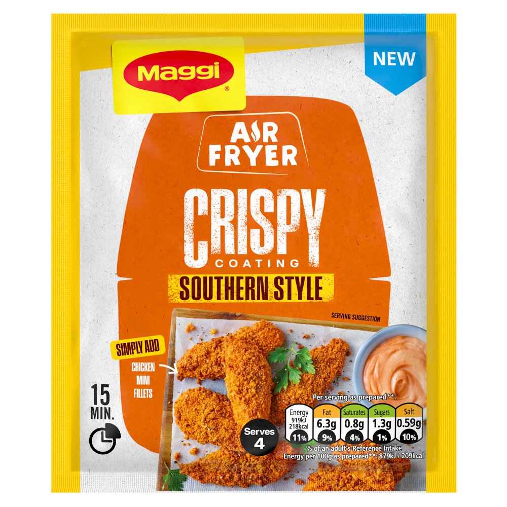 Maggi Air Fryer Crispy Southern Seasoning Mix 70g (Pack of 12)