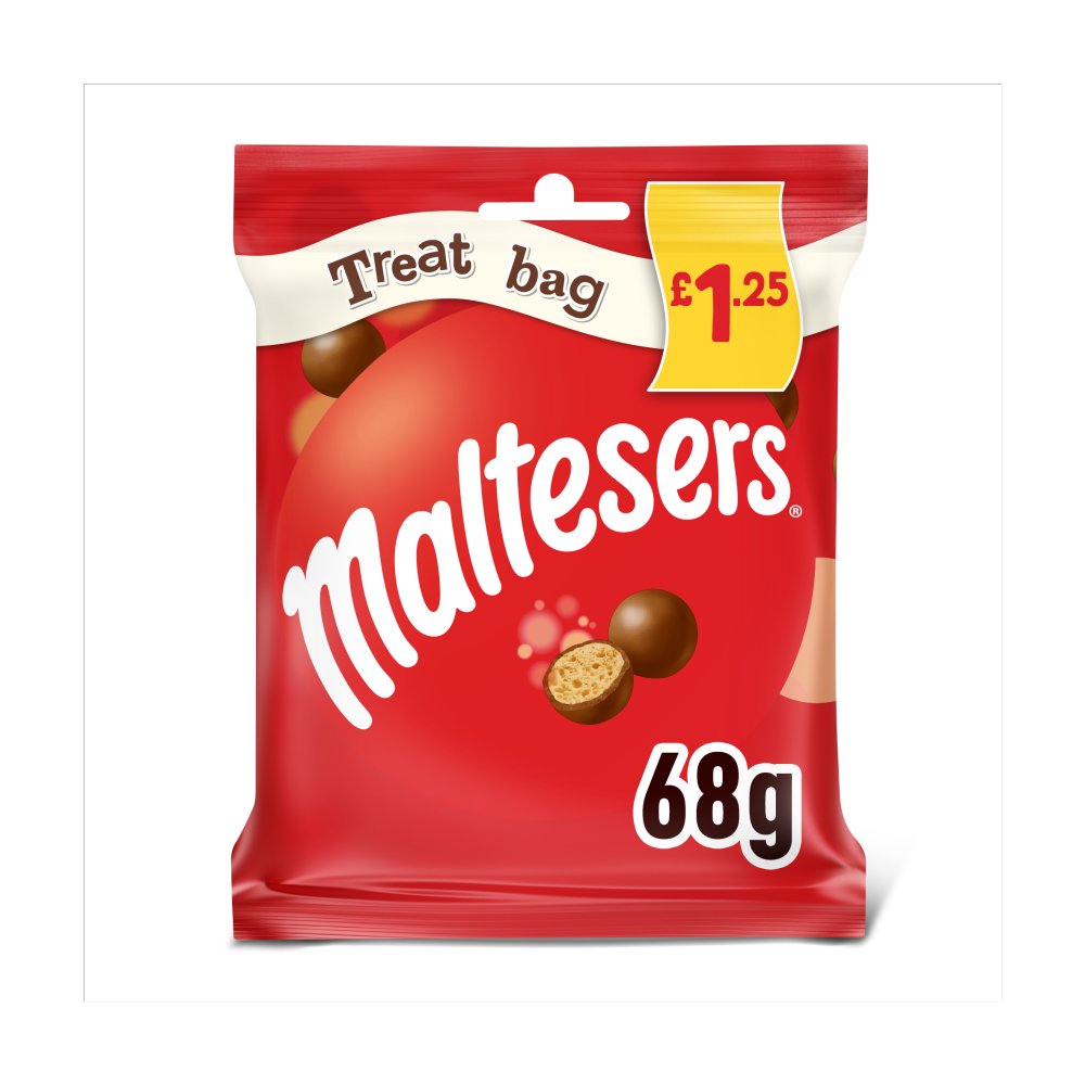 Maltesers Milk Chocolate & Honeycomb Bites Treat Bag 68g (Pack of 24)
