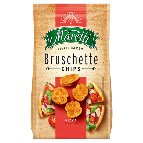 Maretti Oven Baked Bruschette Chips Pizza Flavour 70g (Pack of 1)