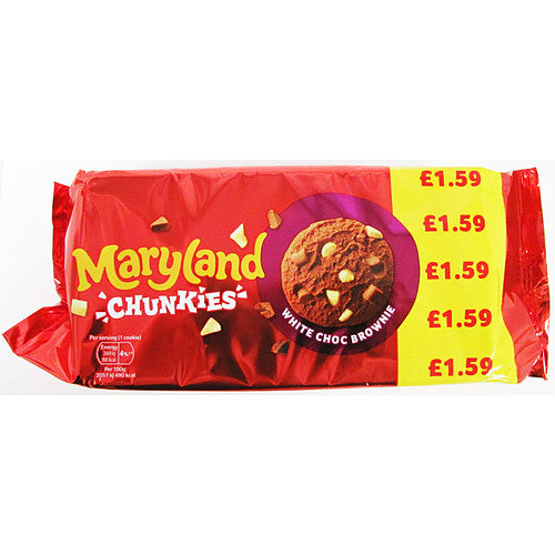 Maryland Big & Chunky White Chocolate Chip 144g (Pack of 12)