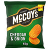 McCoy's Cheddar & Onion Sharing Crisps 65g (Pack of 20)