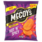 McCoy's Hot 'N' Spicy Sharing Crisps 65g (Pack of 20)