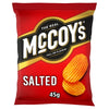 McCoy's Ridge Cut Salted Flavour Potato Crisps 45g (Pack of 26)