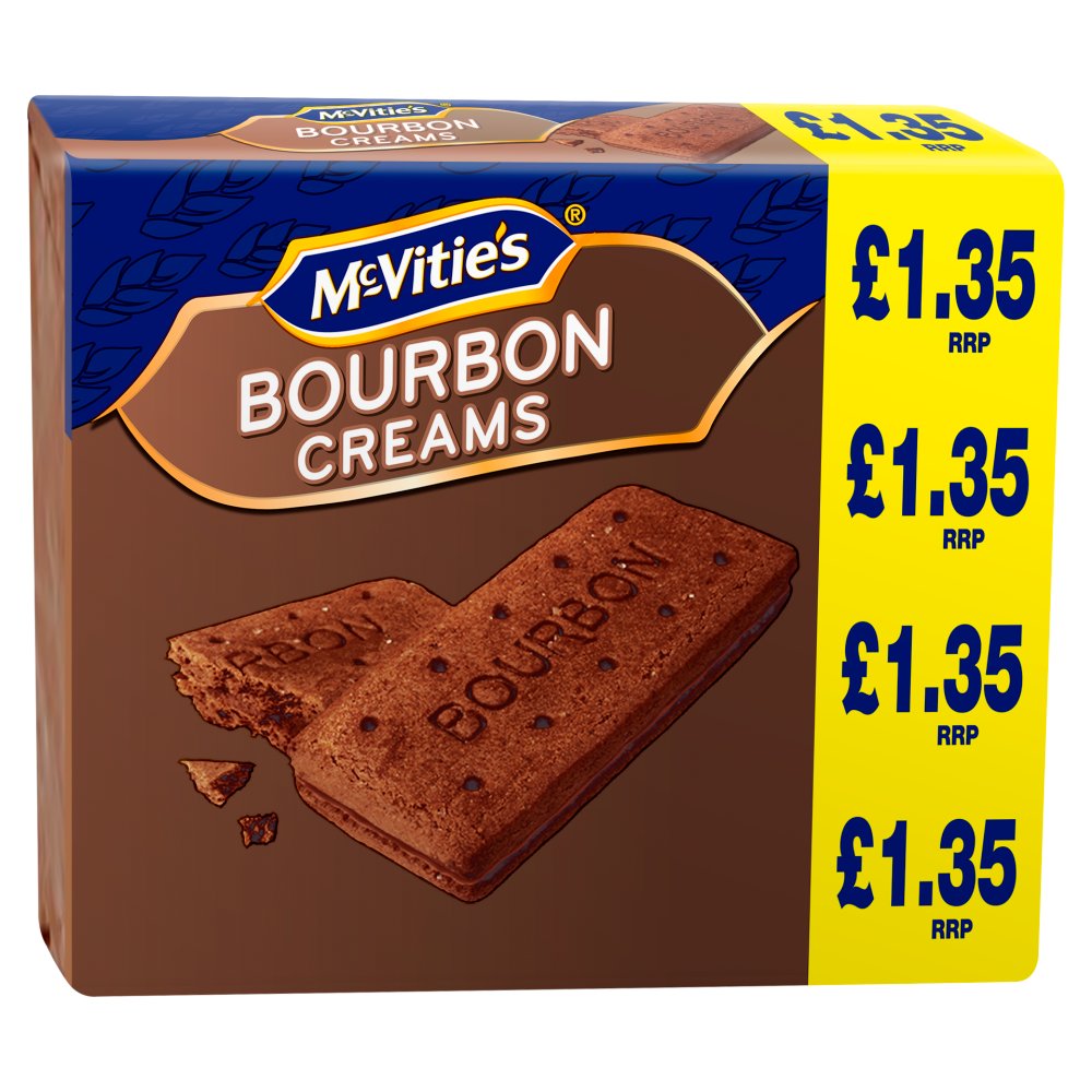 McVitie's Bourborn Cream Biscuits 300g (Pack of 12)