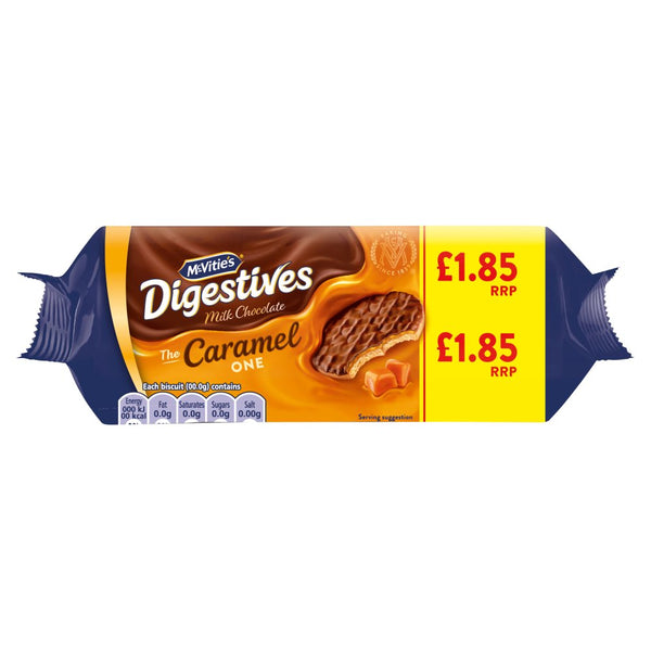 McVitie's Digestives Milk Chocolate the Caramel One 250g (Pack of 15)