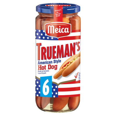 Meica Trueman's 6 American Style Hot Dog 540g (Pack of 12)