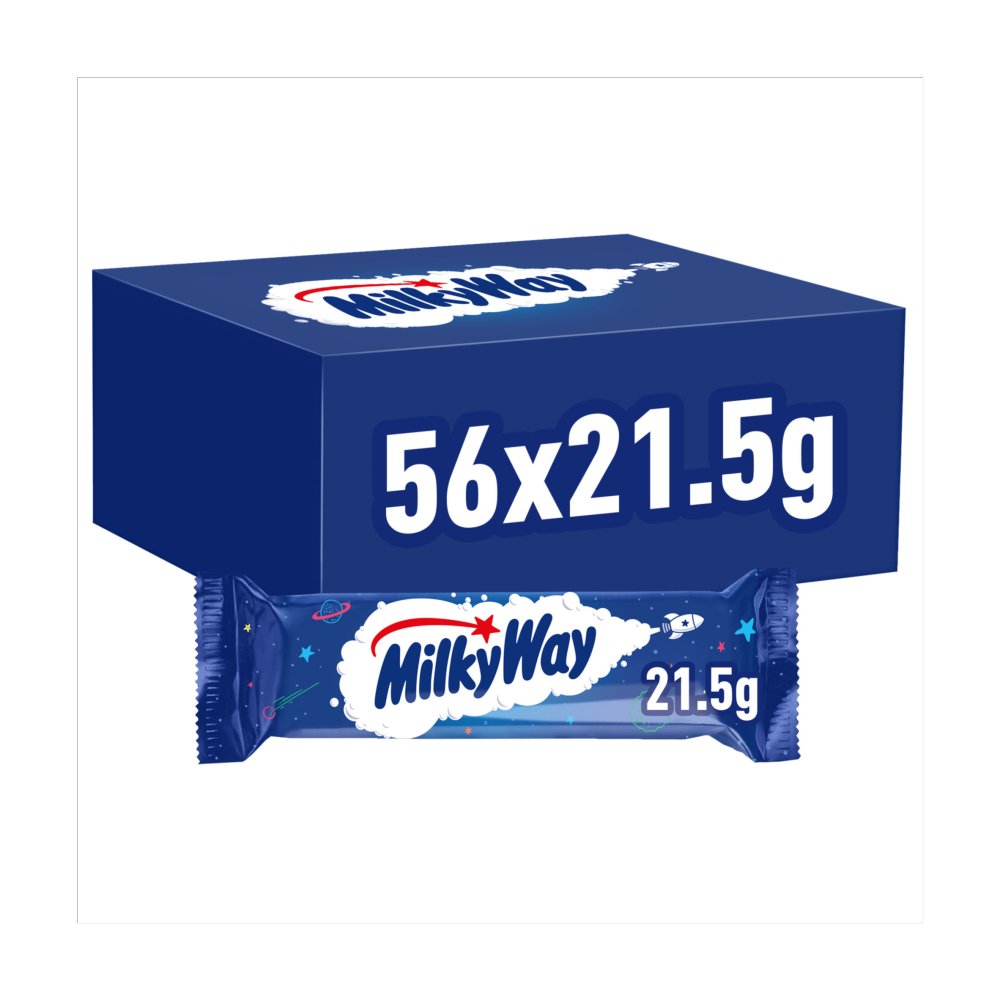 Milky Way Milk Chocolate Bar 21.5g (Pack of 56)