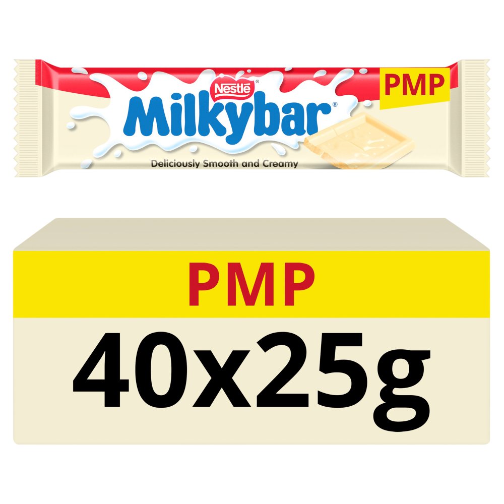 Milkybar White Chocolate Bar 25g (Pack of 40)