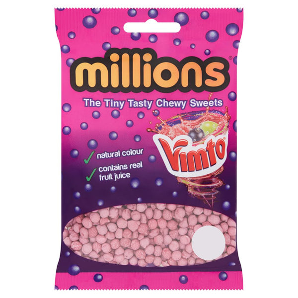 Millions Vimto The Tiny Tasty Chewy Sweets 85g (Pack of 12)