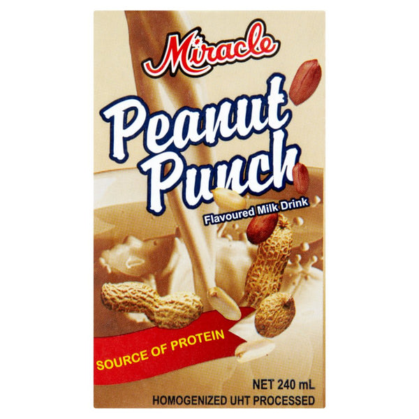 Miracle Peanut Punch Flavoured Milk Drink 240ml (Pack of 24)
