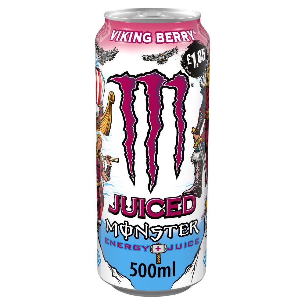 Monster Energy Drink Viking Berry 500ml  (Pack of 12)