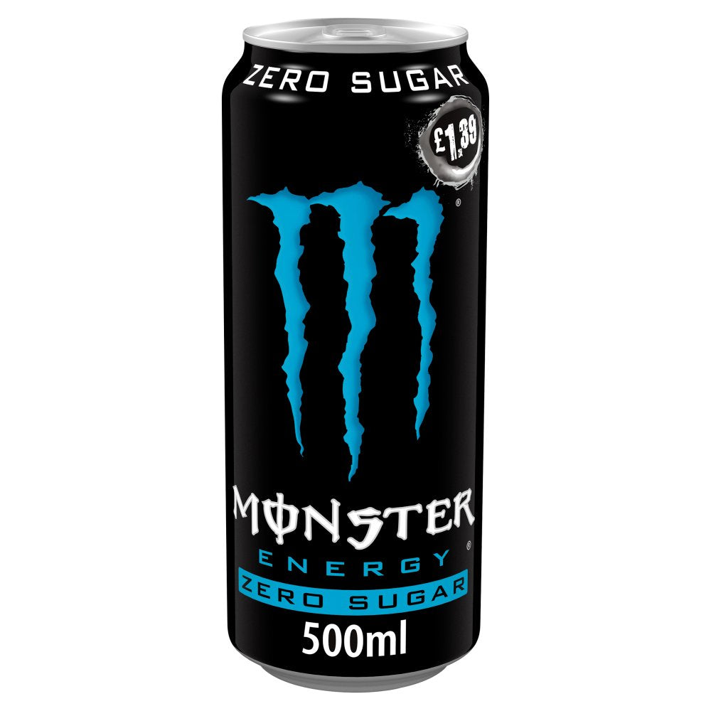 Monster Zero Sugar Energy Drink 500ml (Pack of 12)