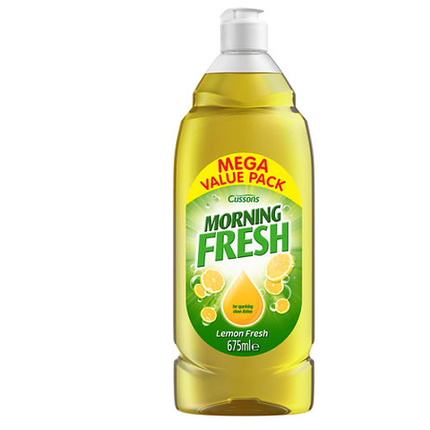 Cussons Morning Fresh Lemon Fresh Dishwashing Liquid 675ml (Pack of 6)