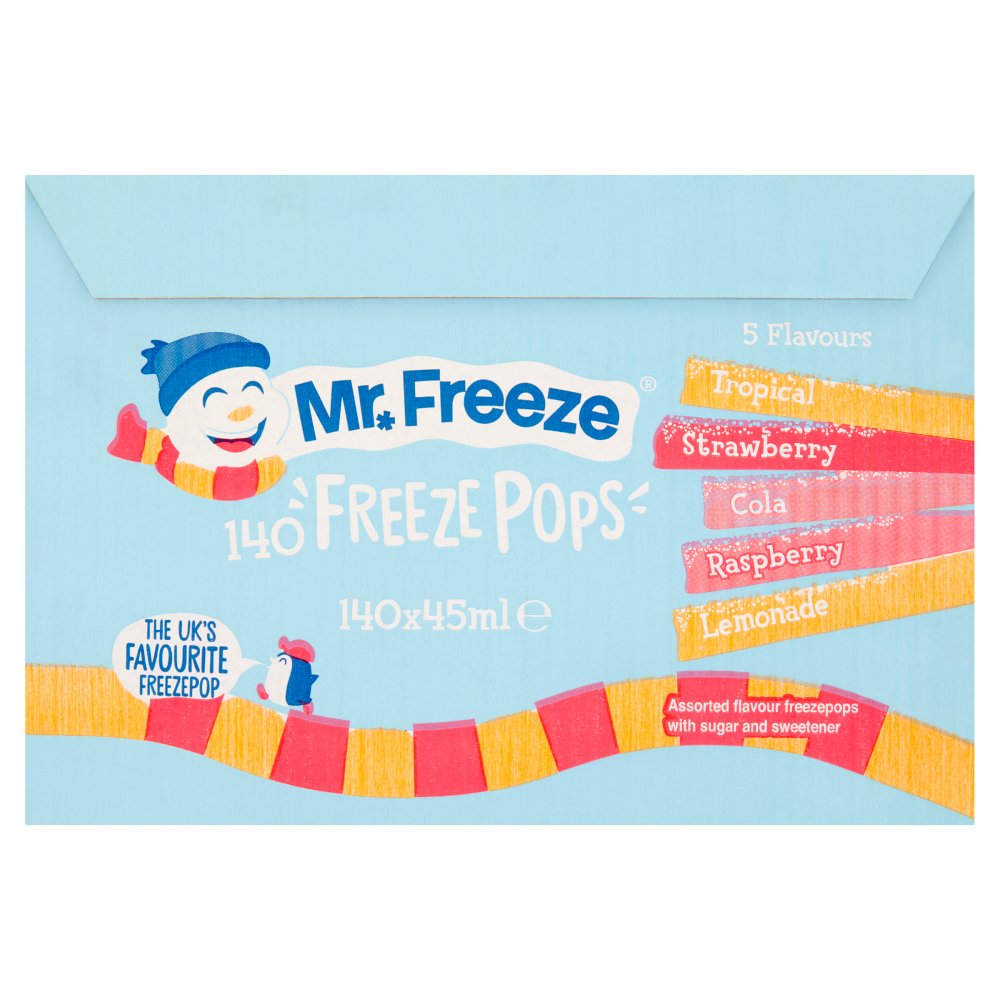 Mr. Freeze Freeze Pops 140 x 45ml (Pack of 1)