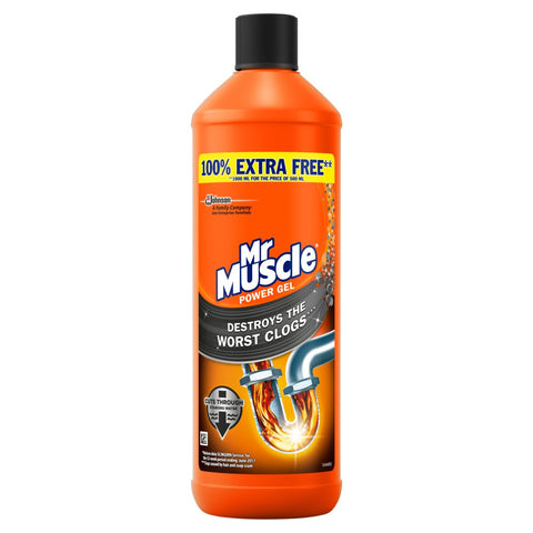 Mr Muscle Drain Power Gel for Full Clogs 1L (Pack of 1)