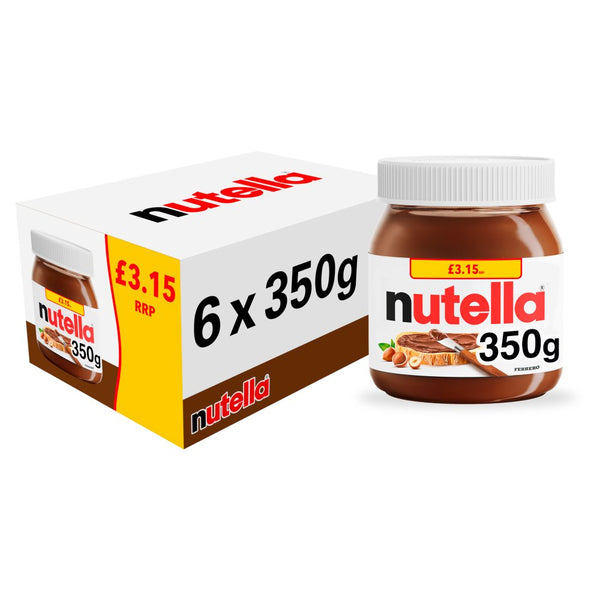 NUTELLA® Hazelnut spread with cocoa 350g (Pack of 6)