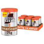 Nescafe Azera Americano Instant Coffee 75g (Pack of 6)