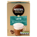 Nescafe Gold Latte Instant Coffee 8 x 15.5g Sachets (Pack of 6)