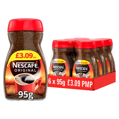 Nescafé Original Instant Coffee 95g (Pack of 6)