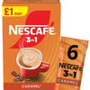 Nescafe 3in1 Caramel Instant Coffee, 6 sachets x 16g (Pack of 11)
