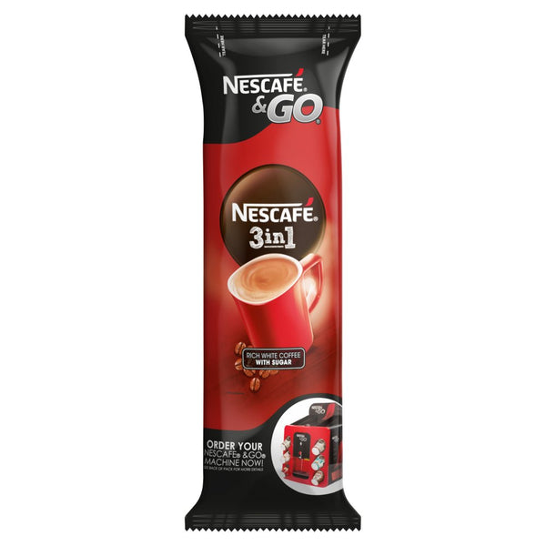 Nescafe & Go 3in1 Rich White Coffee with Sugar 8 x 20g (Pack of 1)