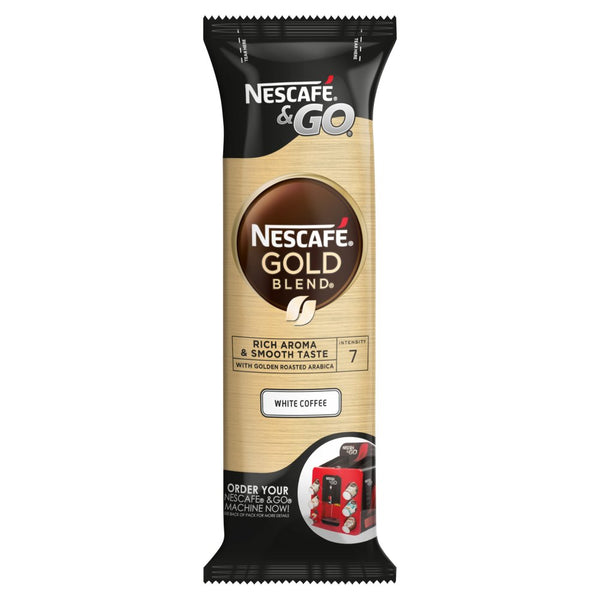 Nescafé & Go Gold Blend White Coffee 8 x 7.2g (Pack of 1)