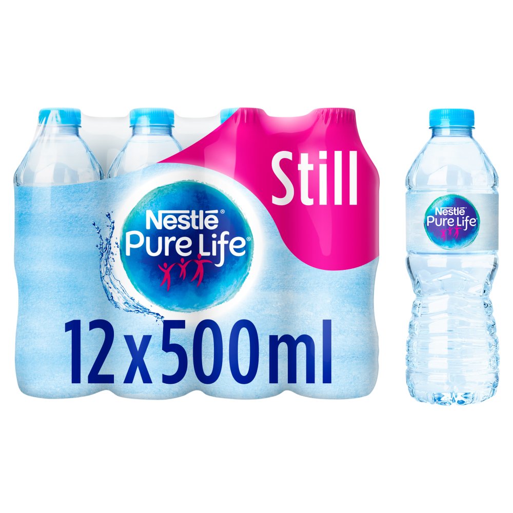 Nestle Pure Life Still Spring Water 500ml (Pack of 12)