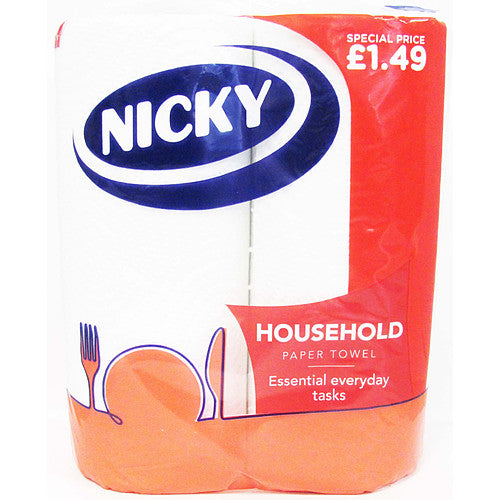 Nicky Household Towel 2 Roll  (Pack of 10)