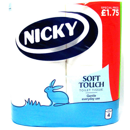 Nicky Soft Touch 4 roll 1Kg (Pack of 10)