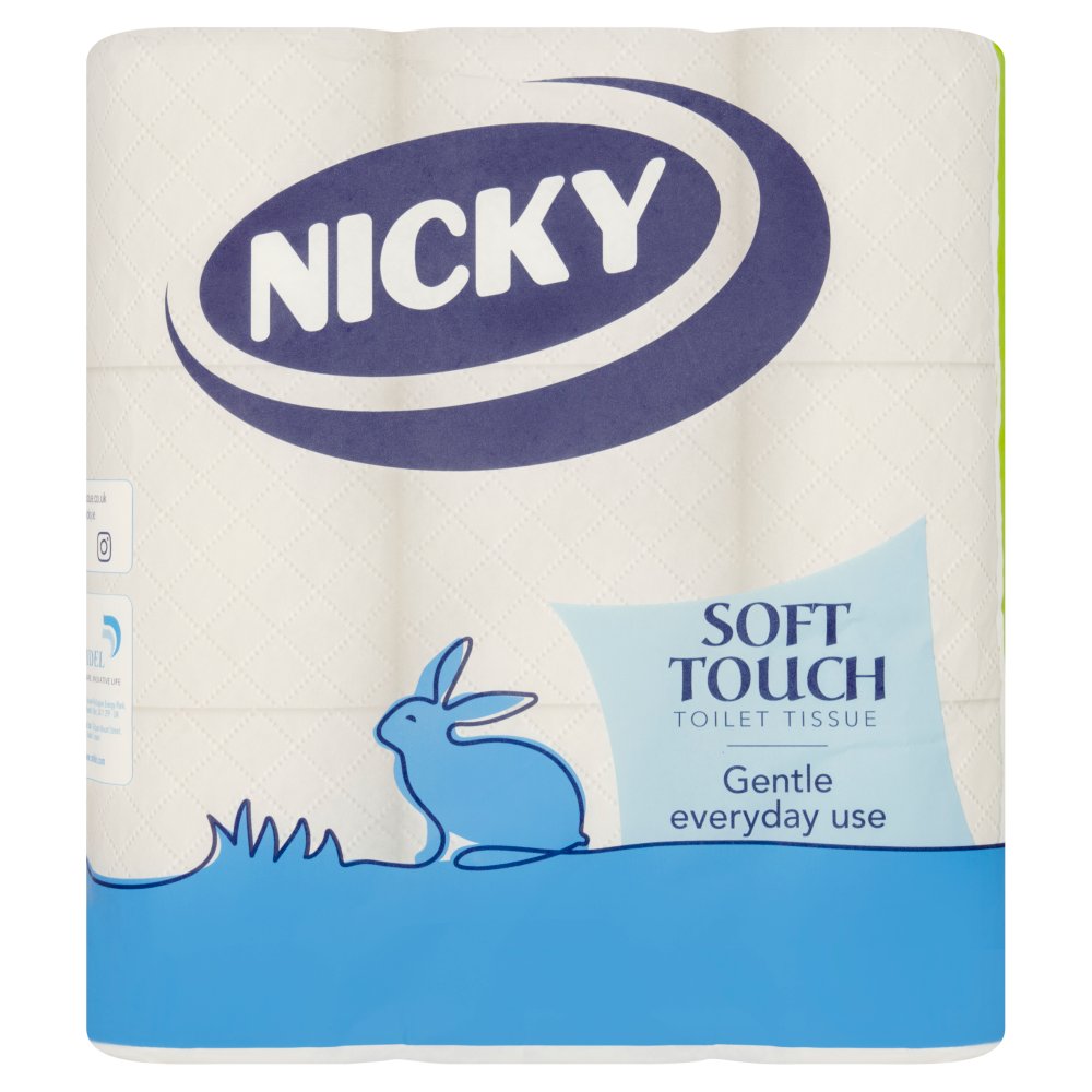 Nicky Soft Touch Toilet Tissue 9Roll (Pack of 5)
