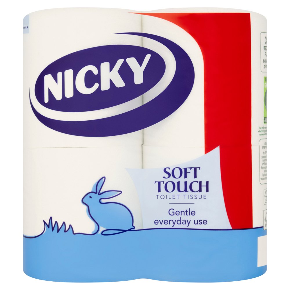 Nicky Soft Touch Toilet Tissue (Pack of 10)